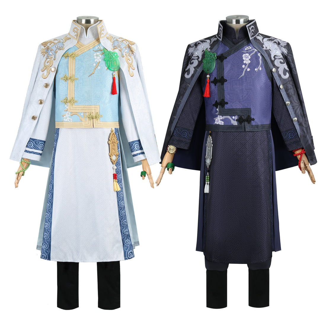 Identity V Under Truth Qilin Merchant Black White Wu Chang Cosplay Costumes