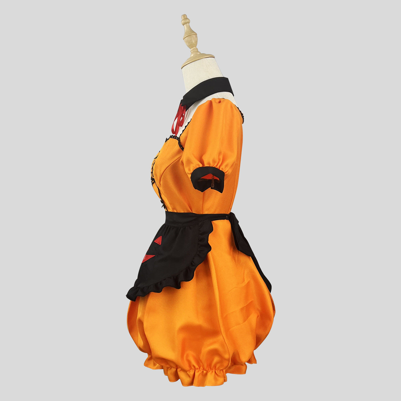 Halloween Pumpkin Plus Size Maid Outfit Dress Cosplay Costume