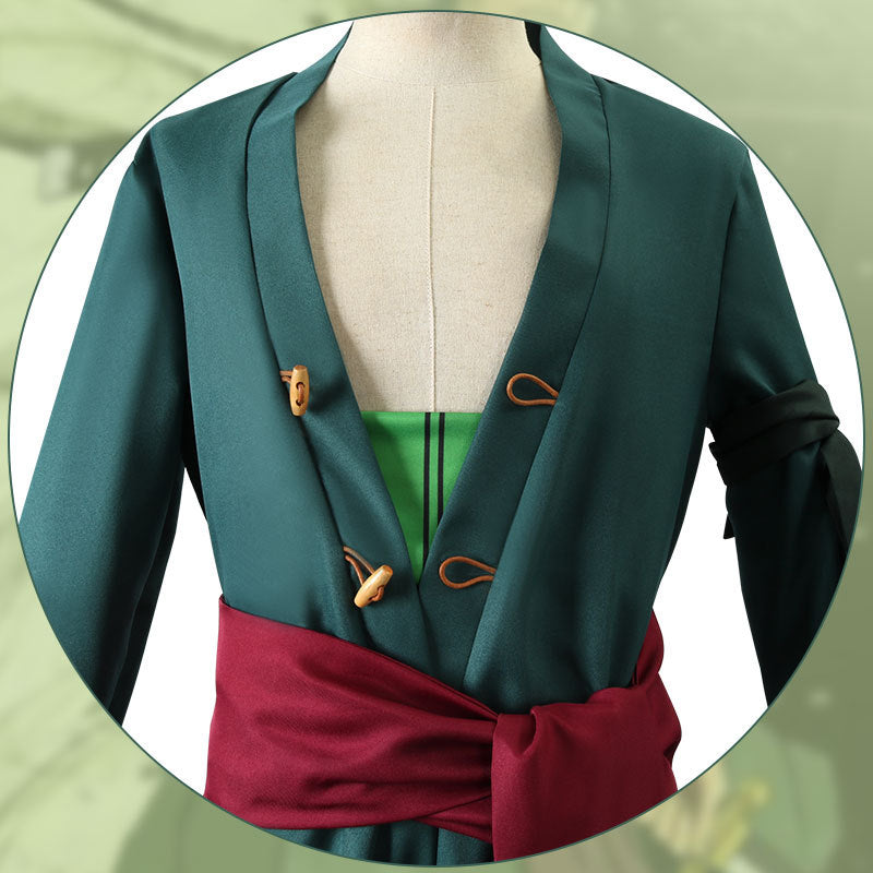Anime Navigation Wano Country Roronoa Zoro Kimono Cosplay Costumes