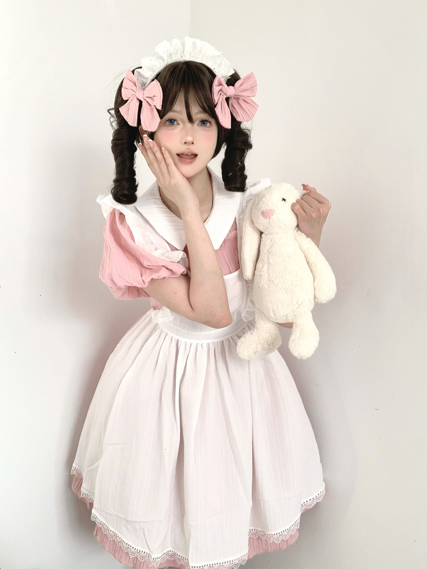 Classic Maid Outfit Long Dress Plus Size Crossdress Cosplay Costume
