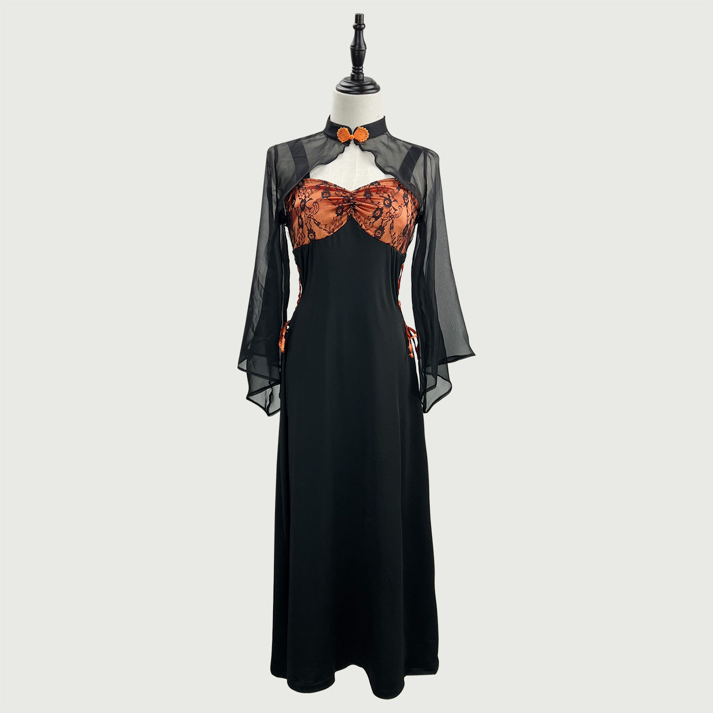 Chinese Retro Cheongsam Halloween Plus Maid Outfit Cosplay Costume