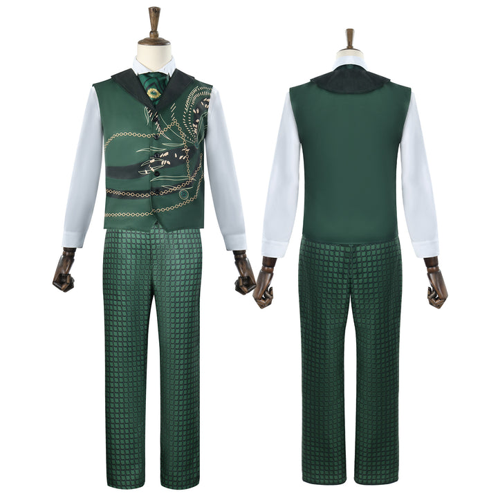Wicked The Wonderful Wizard of Oz Green Suit Cosplay Costumes