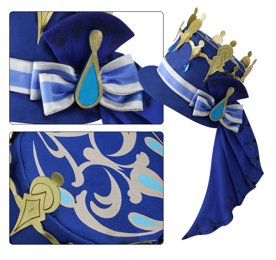 Genshin Impact Focalors Furina de Fontaine Black Cosplay Costumes