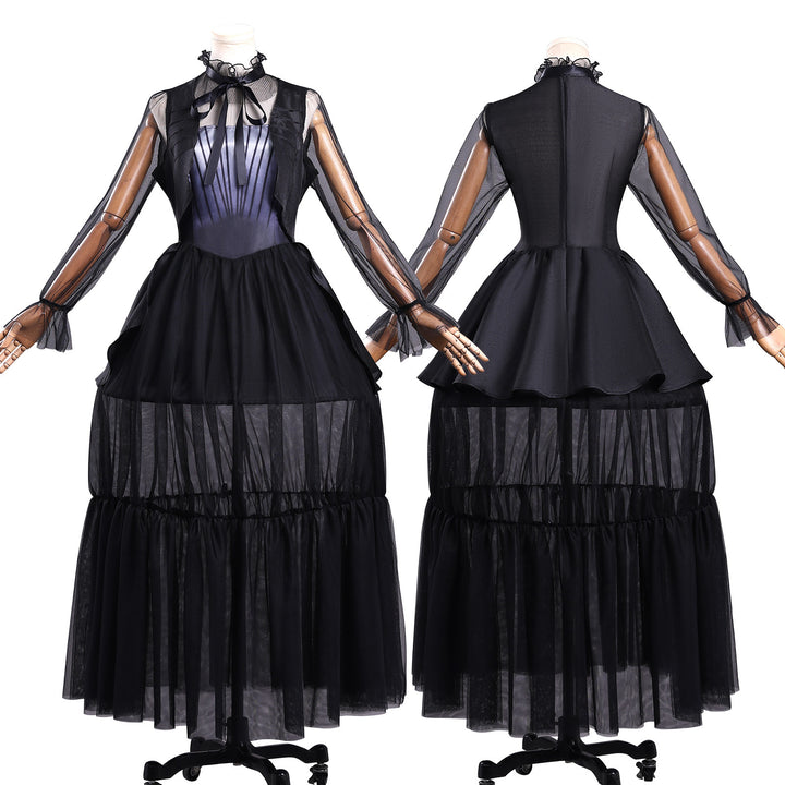 Wednesday Addams Season 2 Adult Kids Prom Dress Cosplay Costumes