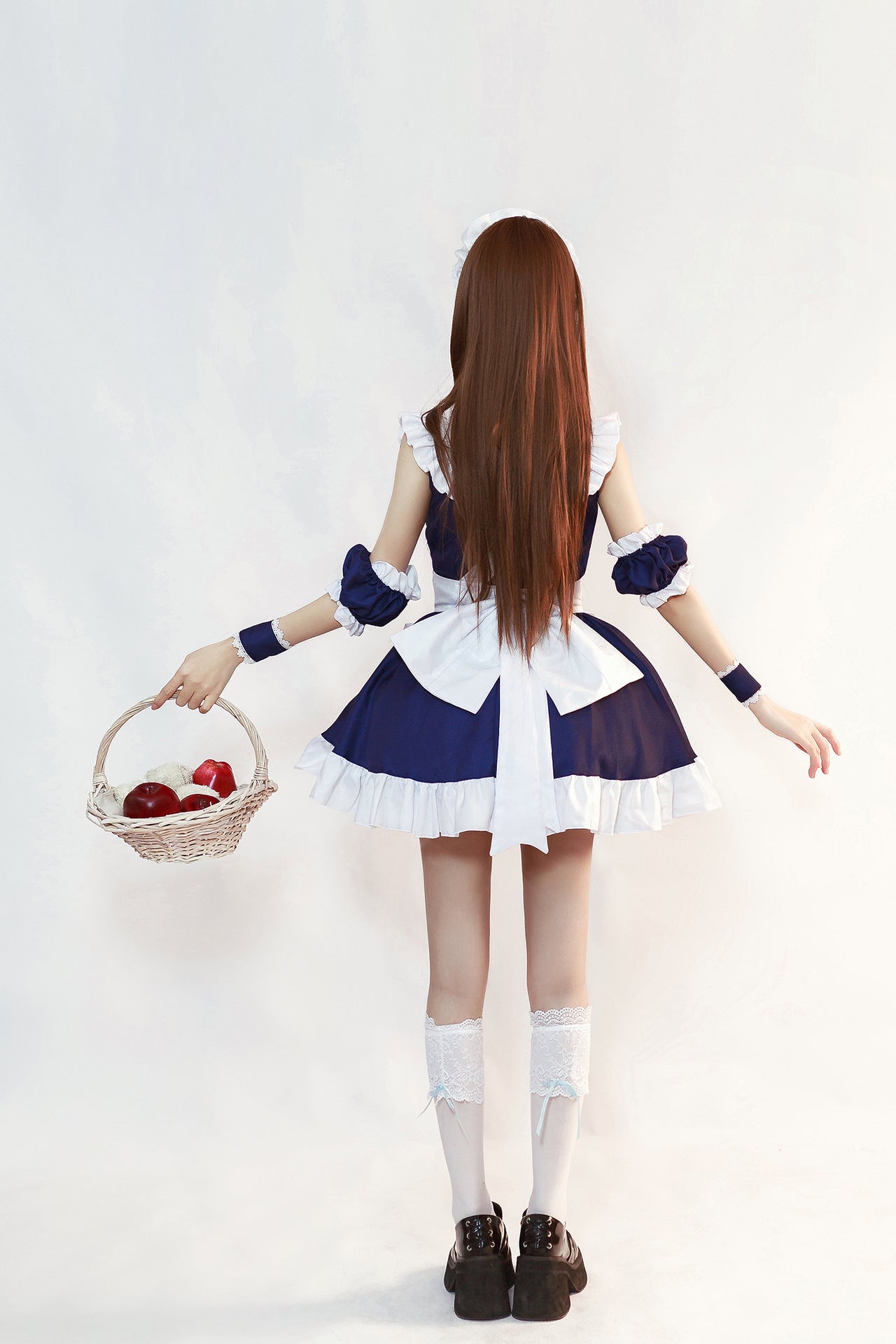 Cute Bow Maid Outfit Crossdresser Plus Dress Cosplay Costume