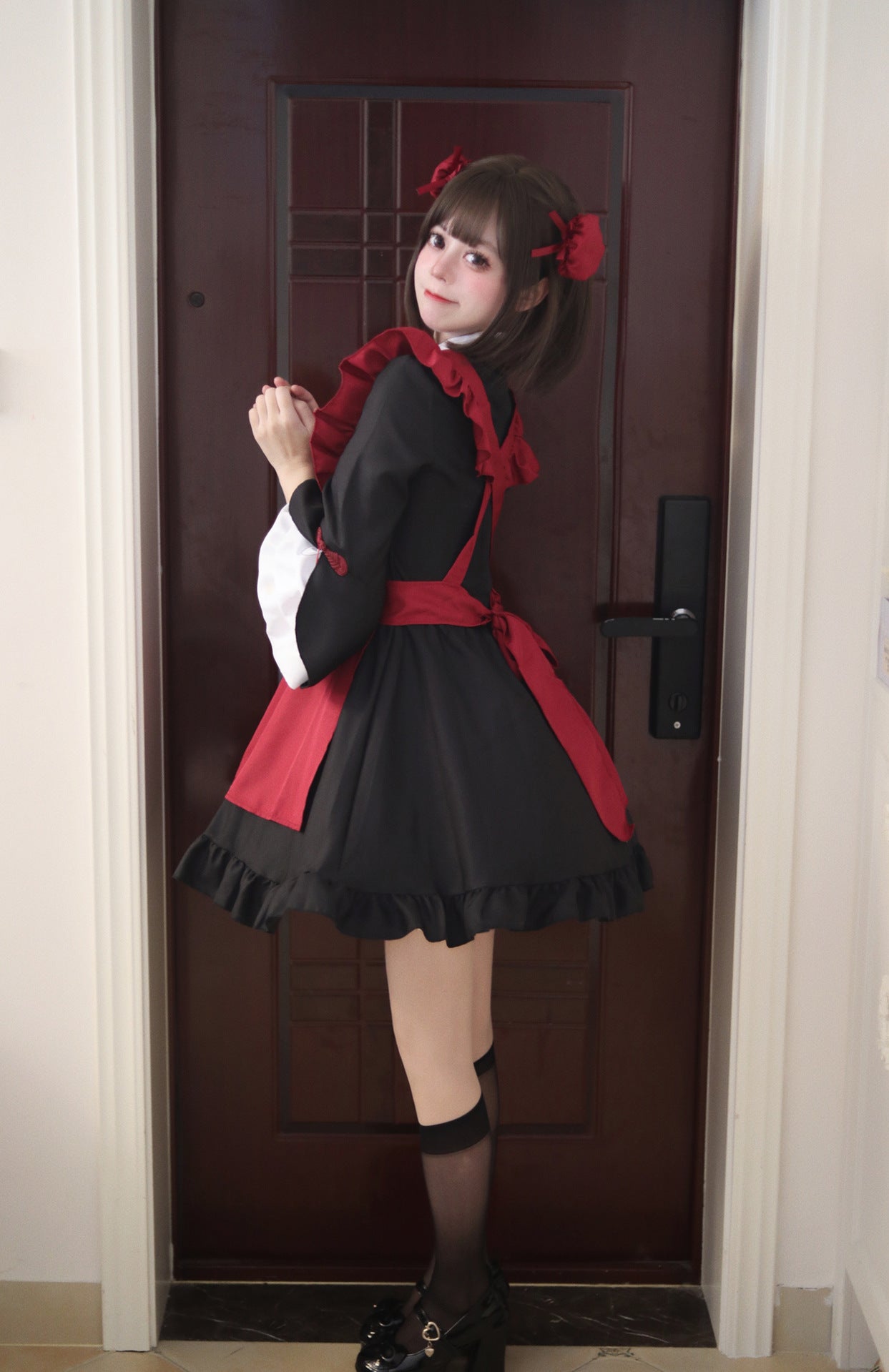 Chinese New Year Spring Festival Maid Outfit Plus Cosplay Costume