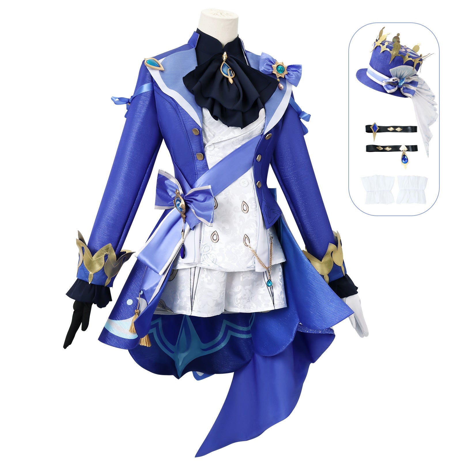 Genshin Impact Focalors Furina de Fontaine High Level Cosplay Costumes