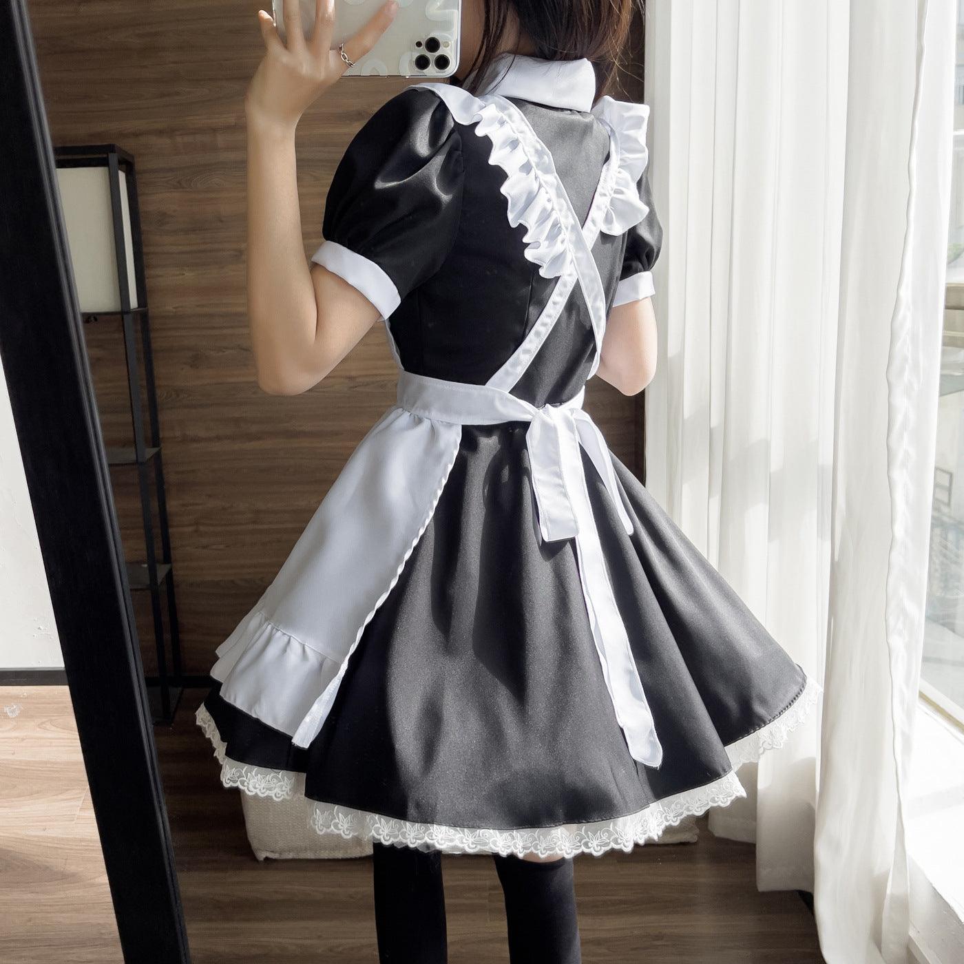 Coffee Waitress Plus Size Maid Outfit Dress Fancy Cosplay Costume