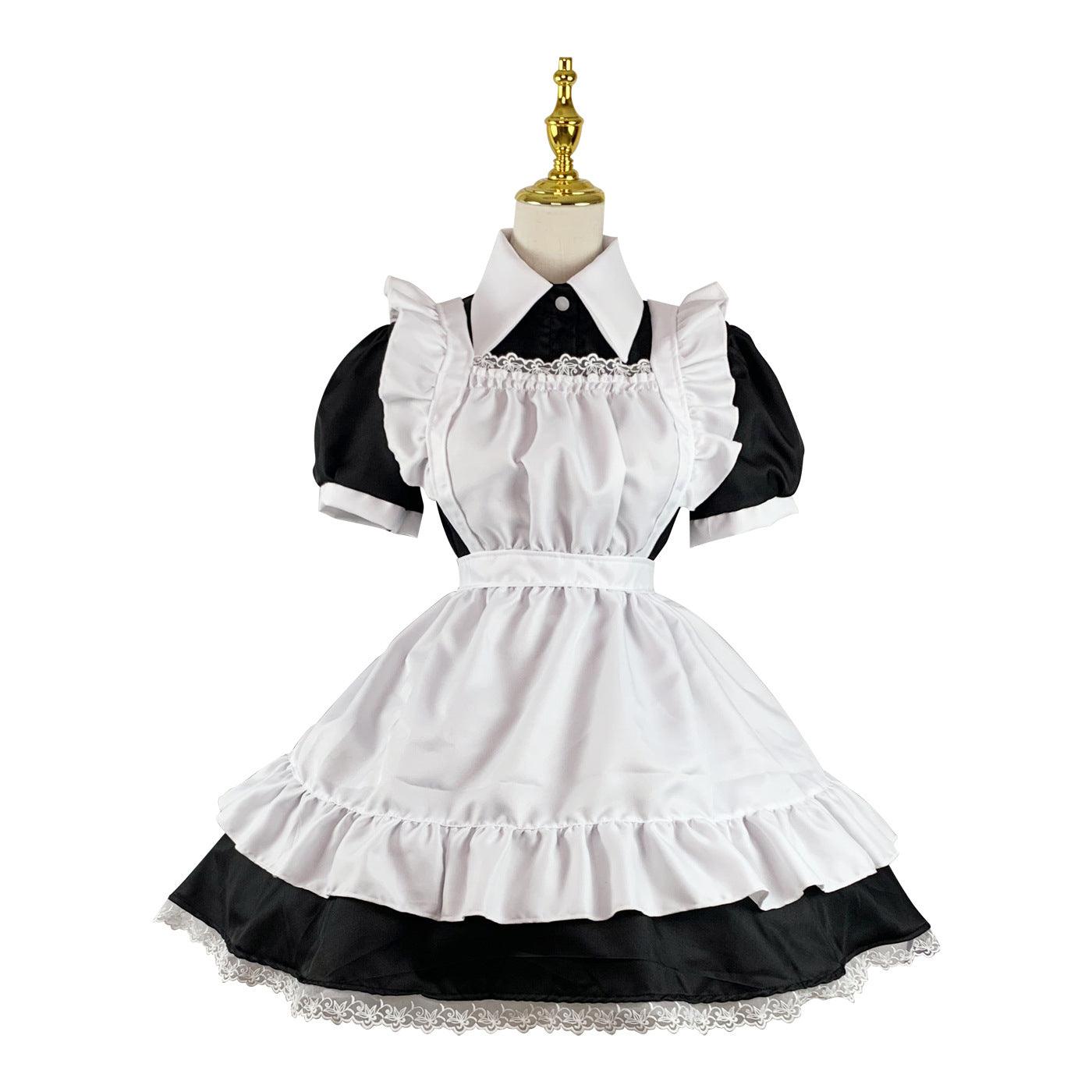 Coffee Waitress Plus Size Maid Outfit Dress Fancy Cosplay Costume