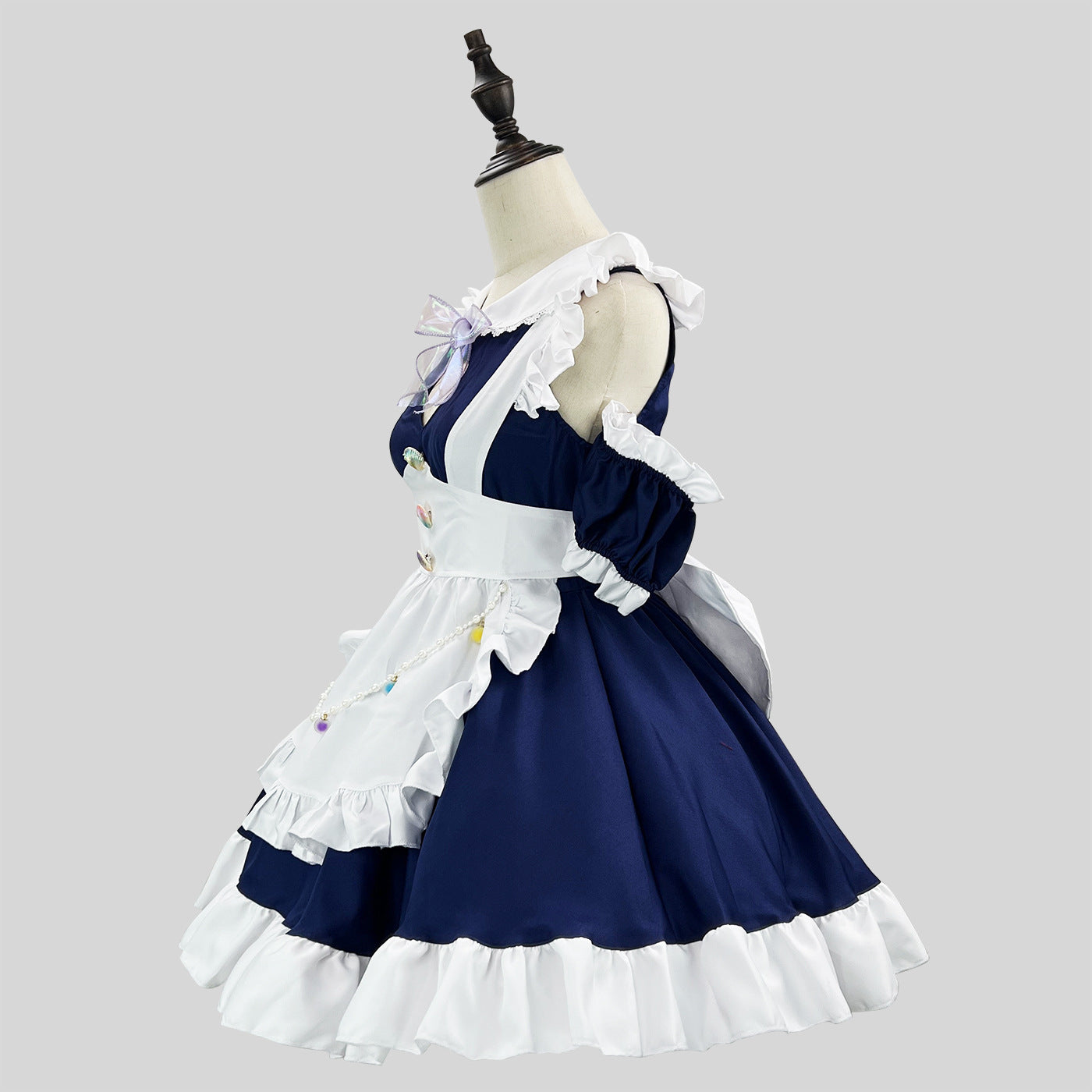 Cute Bow Maid Outfit Crossdresser Plus Dress Cosplay Costume