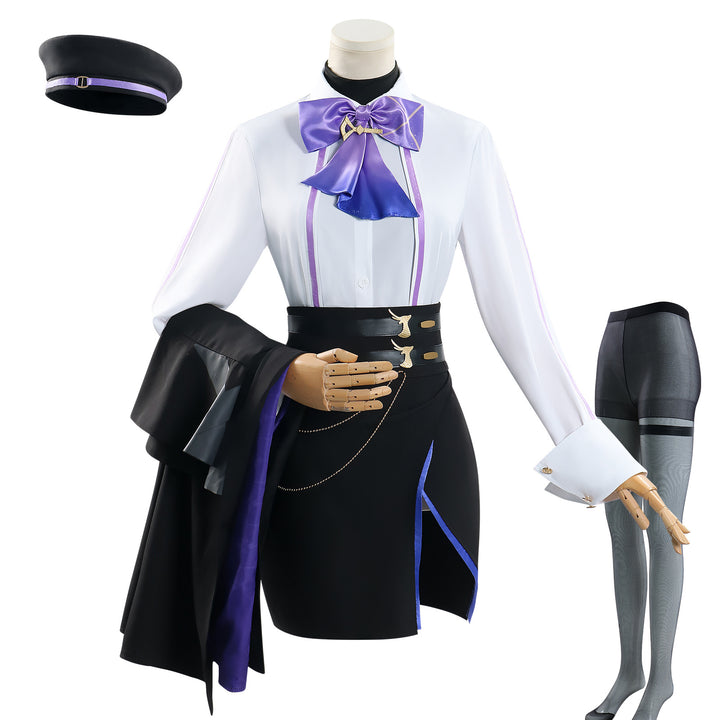 Game Genshin Impact Clorinde X Luckin Coffee Cosplay Costumes