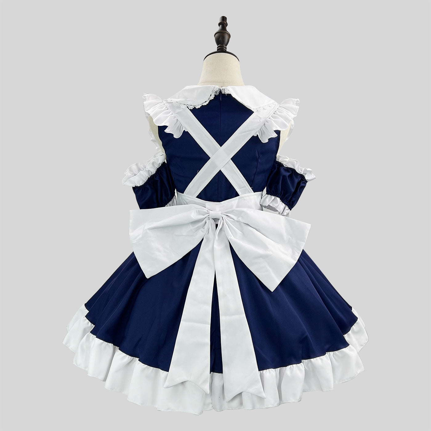 Cute Bow Maid Outfit Crossdresser Plus Dress Cosplay Costume