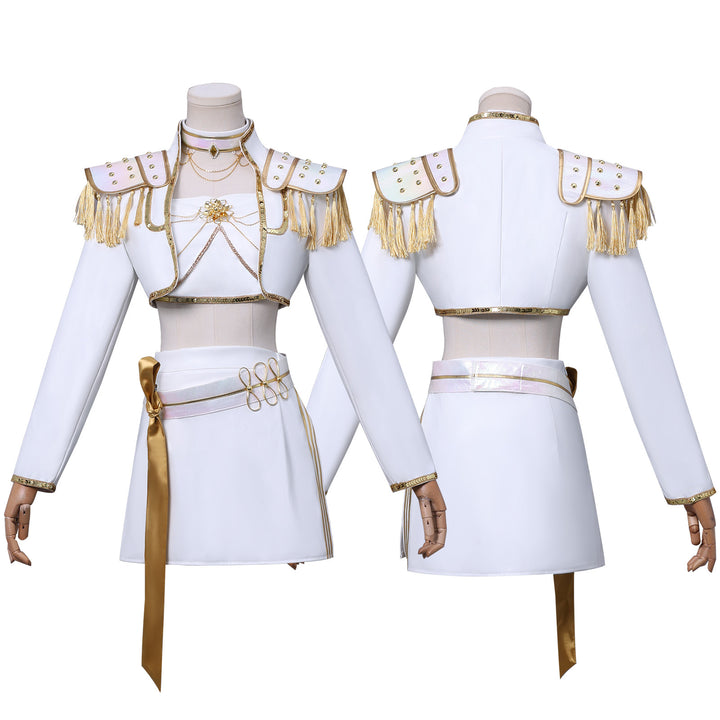 KPop Demon Hunters Mira White Outfit Adult Kids Cosplay Costumes