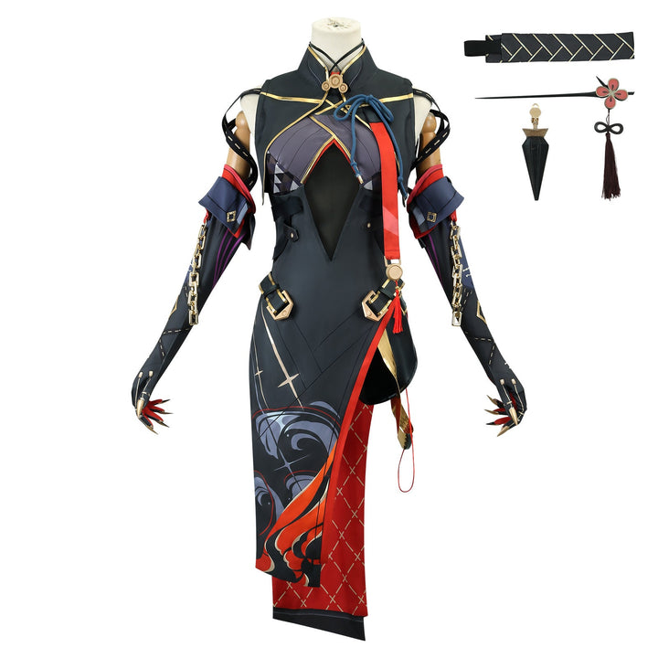 Wuthering Waves Judge of Huanglong Yinlin Cheongsam Cosplay Costumes