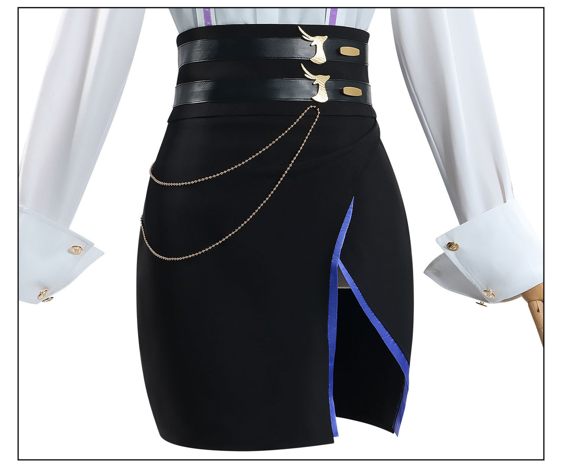 Game Genshin Impact Clorinde X Luckin Coffee Cosplay Costumes