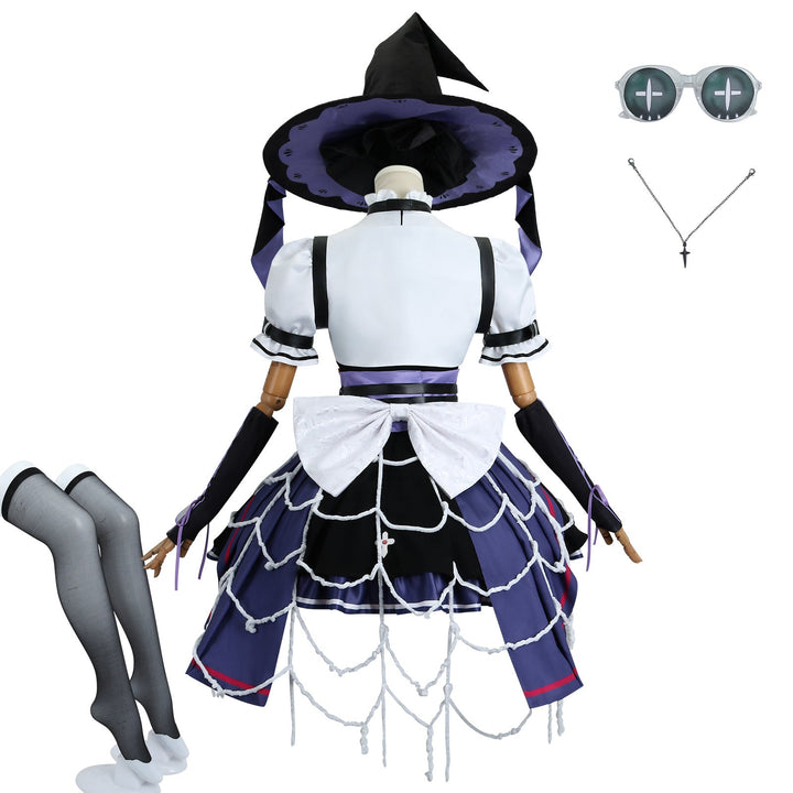 Identity V Gardener Emma Woods Halloween Purple Cosplay Costumes