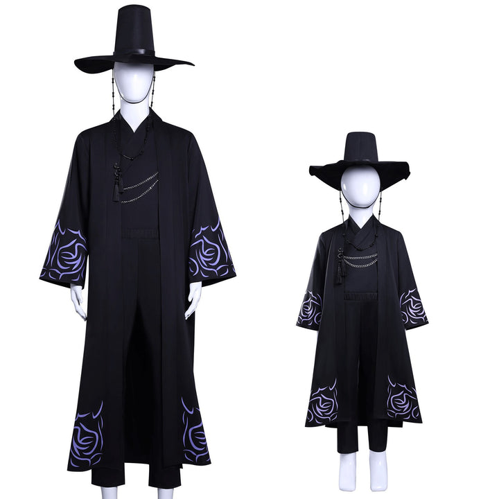 KPop Demon Hunters Saja Boys Qin Yu Adult Kids Cosplay Costumes