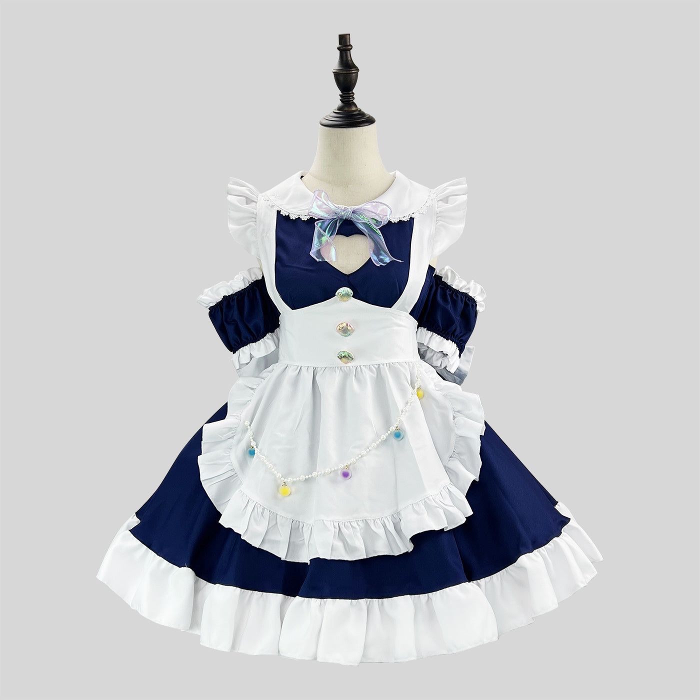 Cute Bow Maid Outfit Crossdresser Plus Dress Cosplay Costume