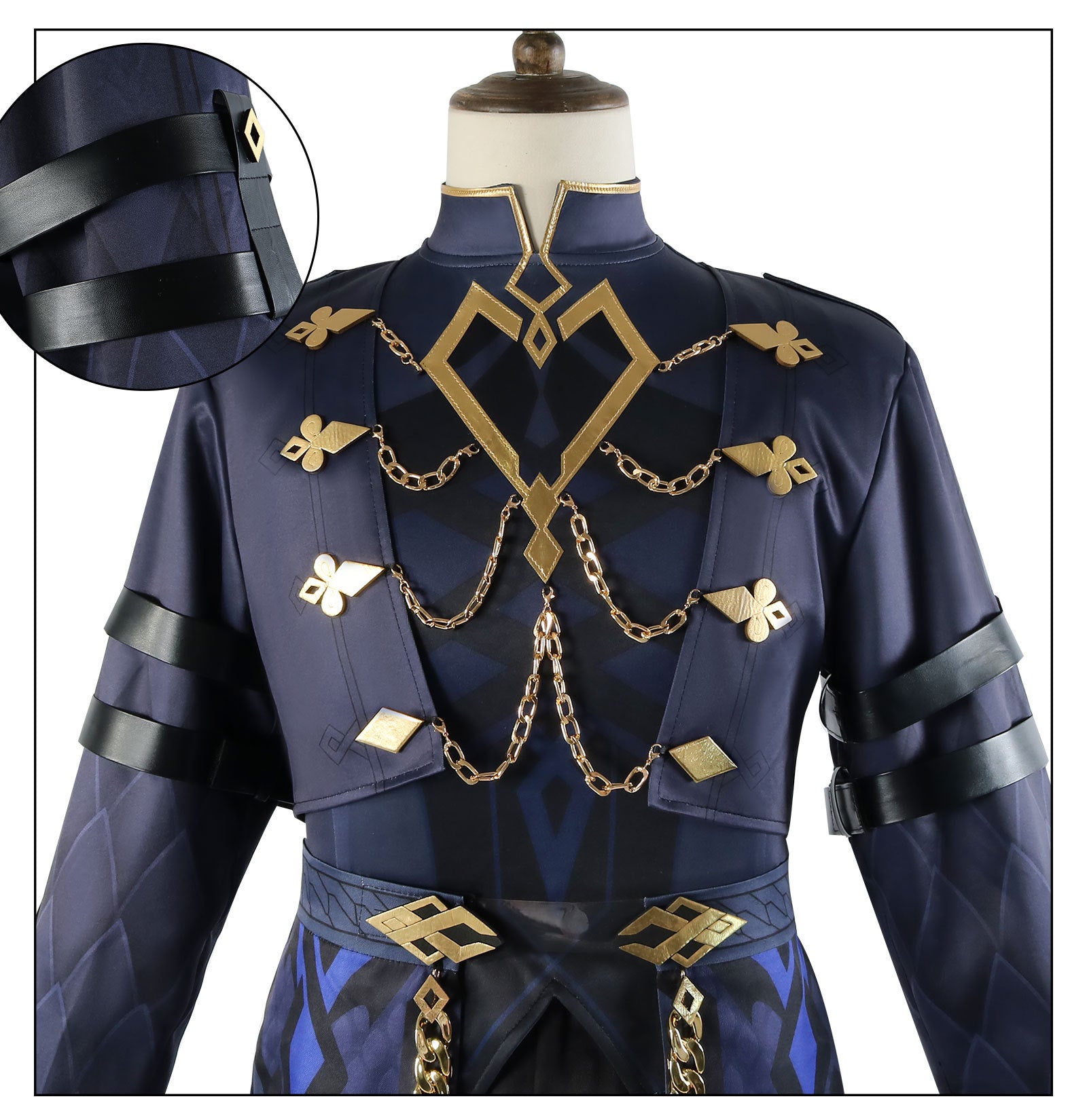Game Genshin Impact Fatui The Captain Capitano Cosplay Costumes
