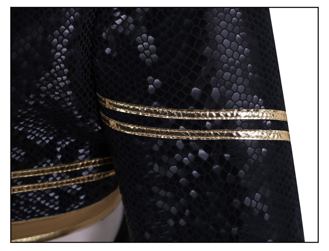 KPop Demon Hunters Zoey Black Gold Outfit Adult Kids Cosplay Costumes