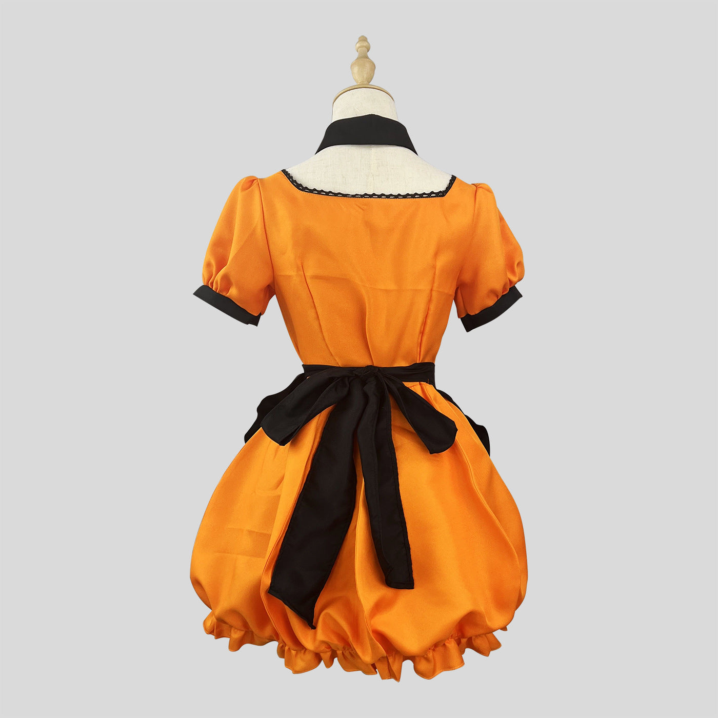 Halloween Pumpkin Plus Size Maid Outfit Dress Cosplay Costume