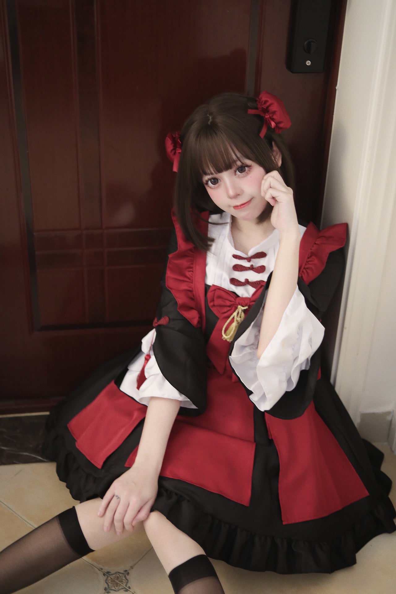 Chinese New Year Spring Festival Maid Outfit Plus Cosplay Costume