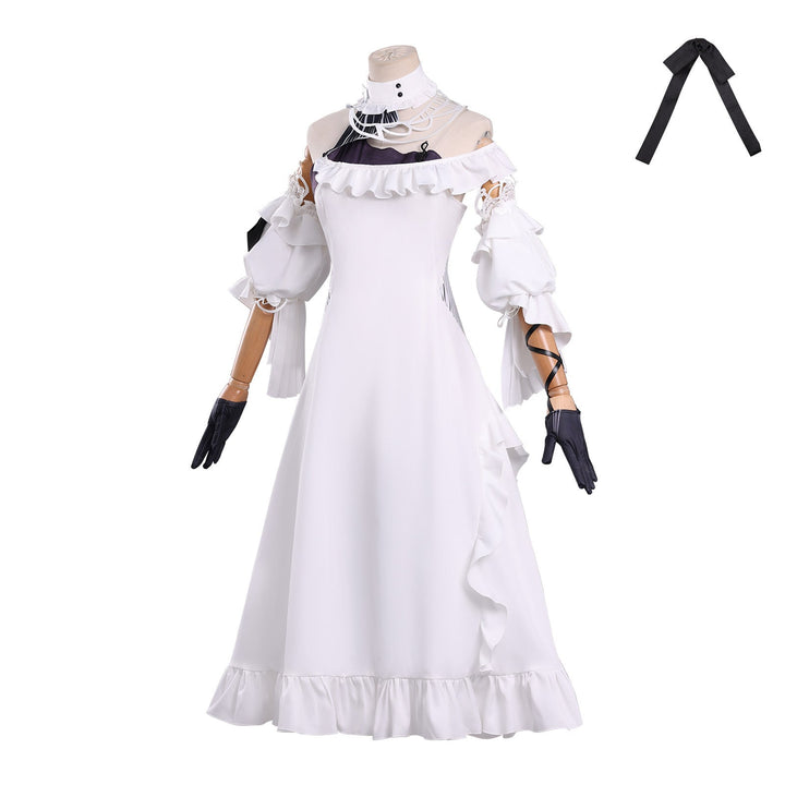 Wuthering Waves Phrolova White Moonlight Gown Cosplay Costumes