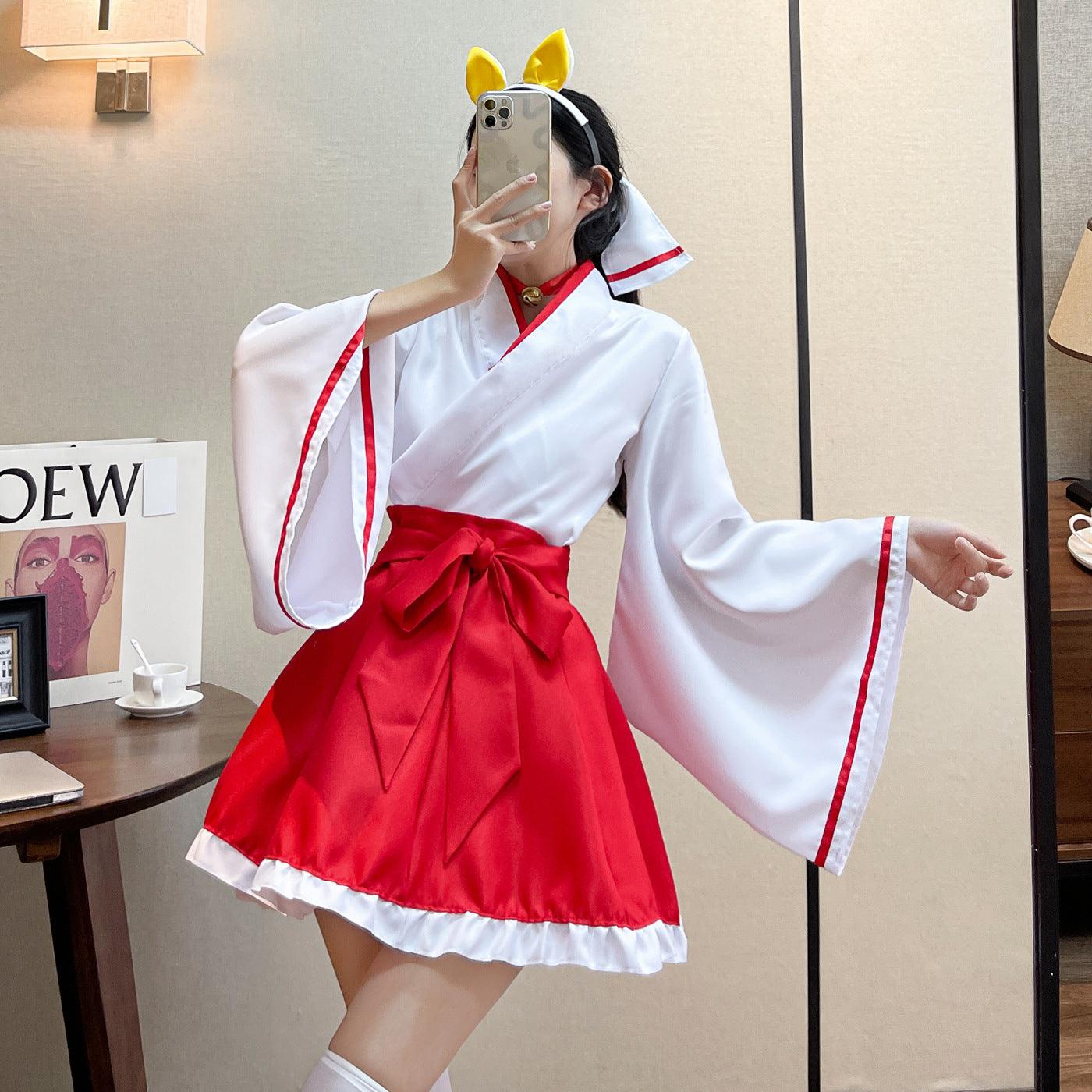 Inu Boku Secret Service Shirakiin Ririchiyo Kimono Maid Outfit Costume