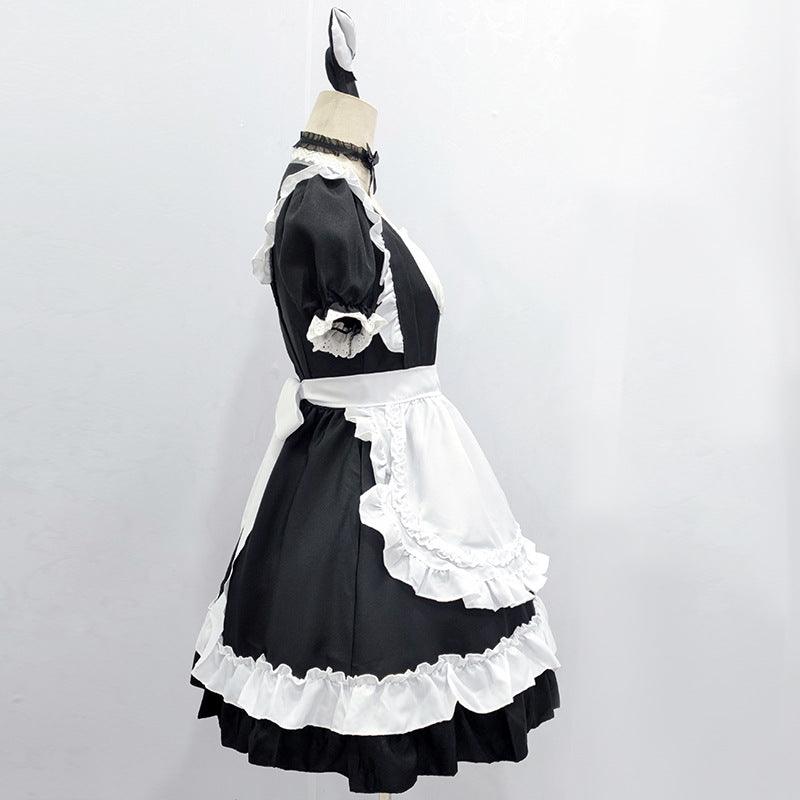 Original Black Cute Cat Maid Outfit Fancy Dress Cosplay Costume
