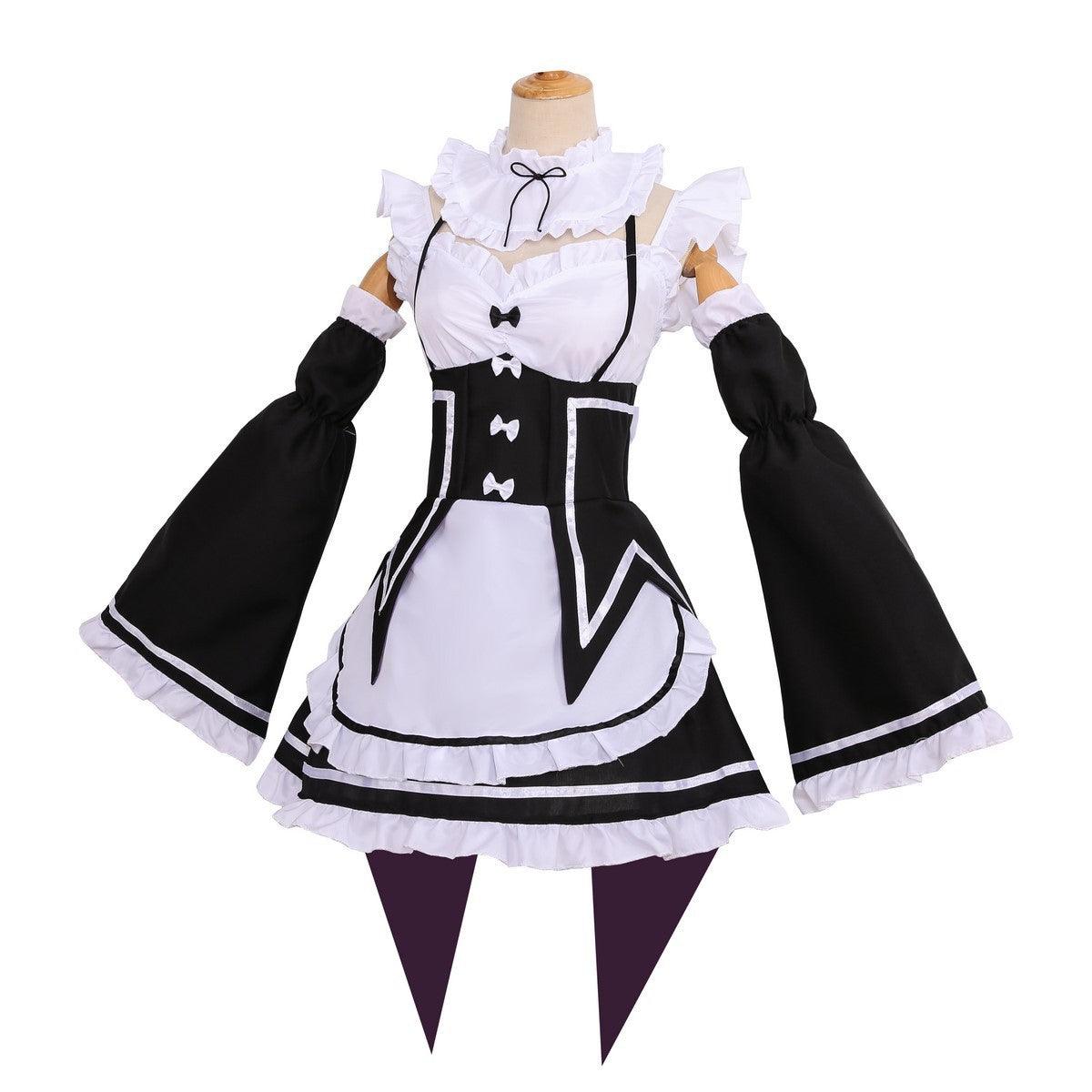 Starting Life in Another World Ram Rem Maid Outfit Cosplay Costume