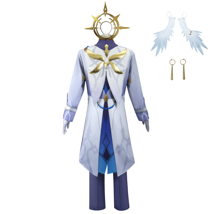 Honkai: Star Rail Sunday White Blue Outfit Carnival Cosplay Costumes