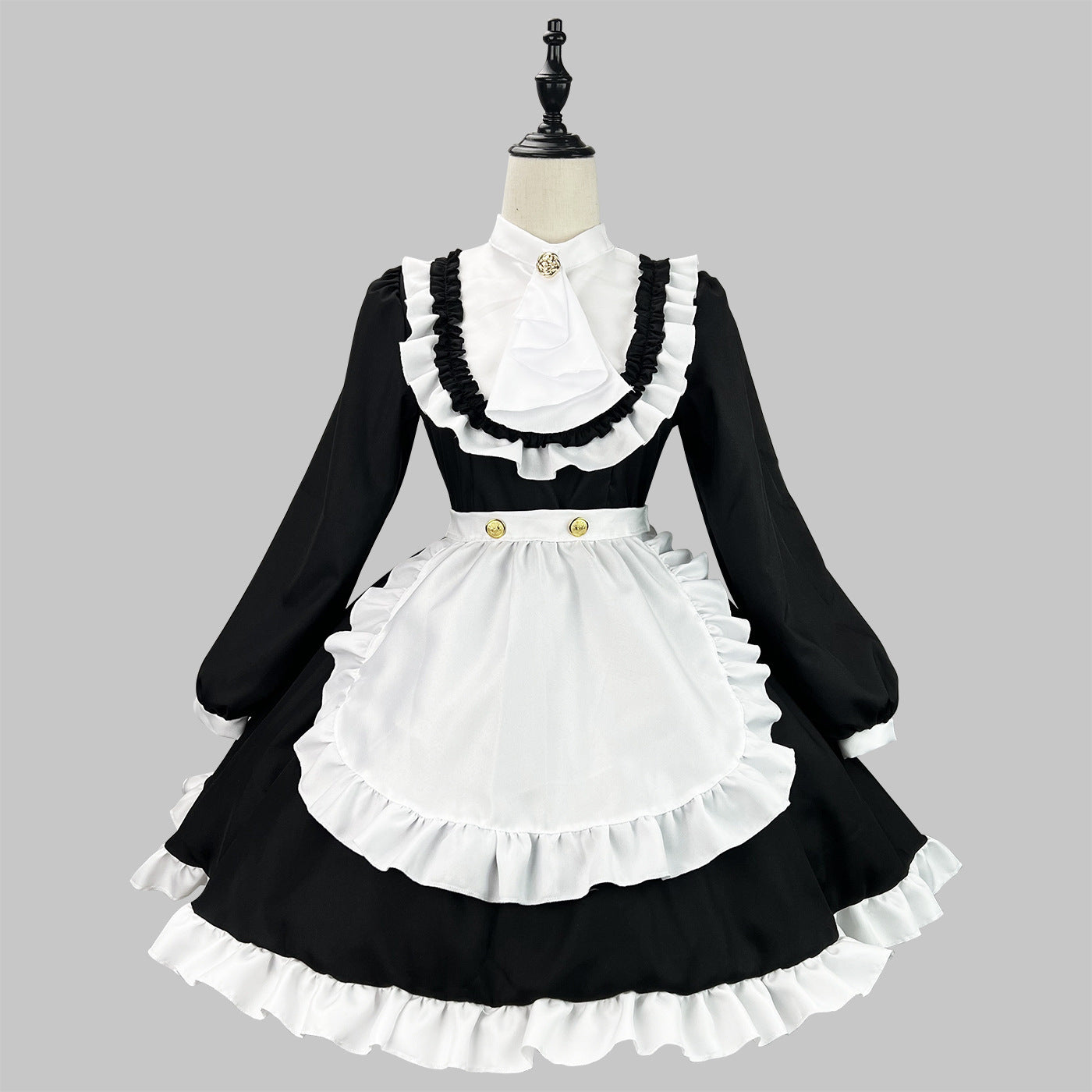Luxury British Long Sleeves Maid Outfit Plus Cosplay Costume