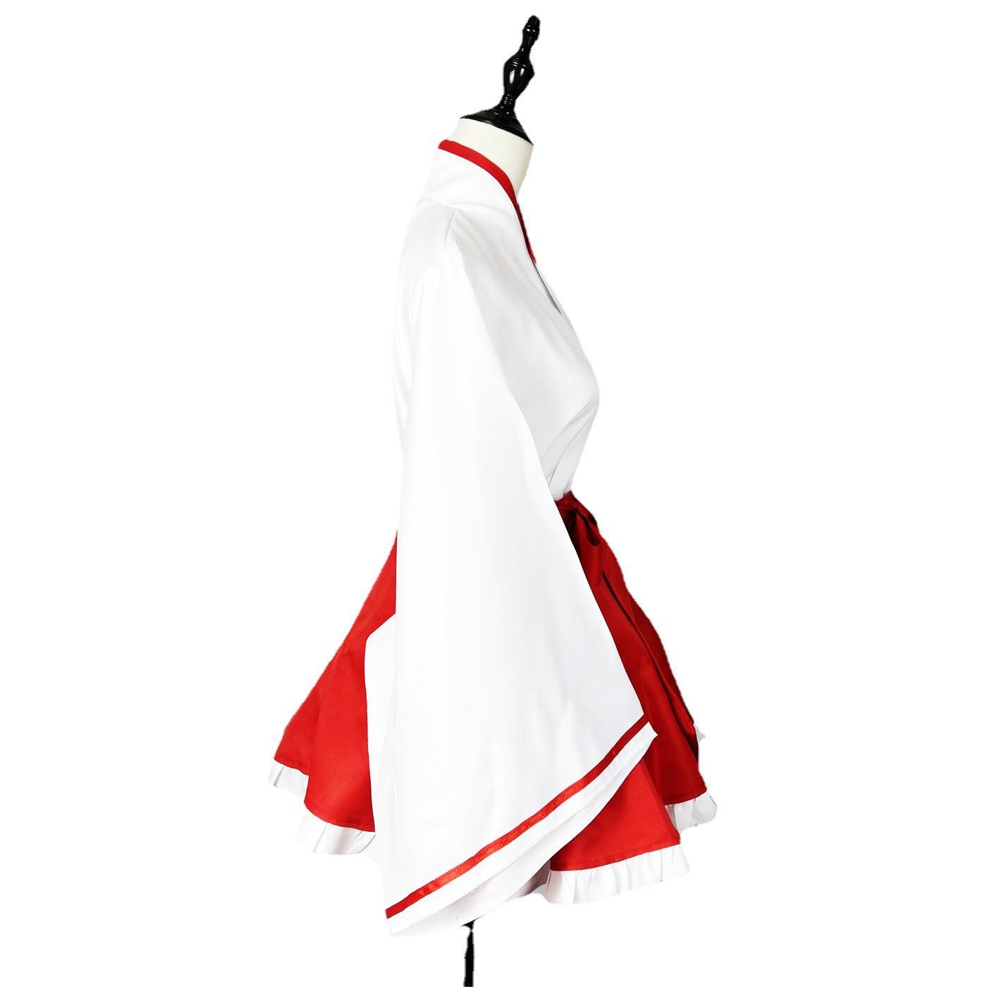 Inu Boku Secret Service Shirakiin Ririchiyo Kimono Maid Outfit Costume