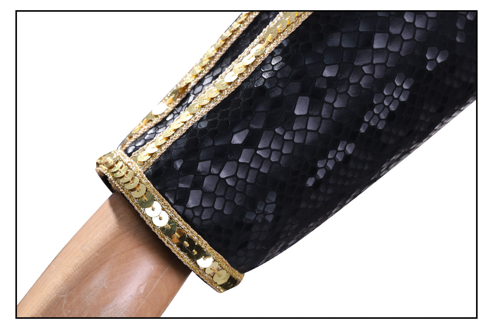 KPop Demon Hunters Rumi Black Gold Outfit Adult Kids Cosplay Costumes