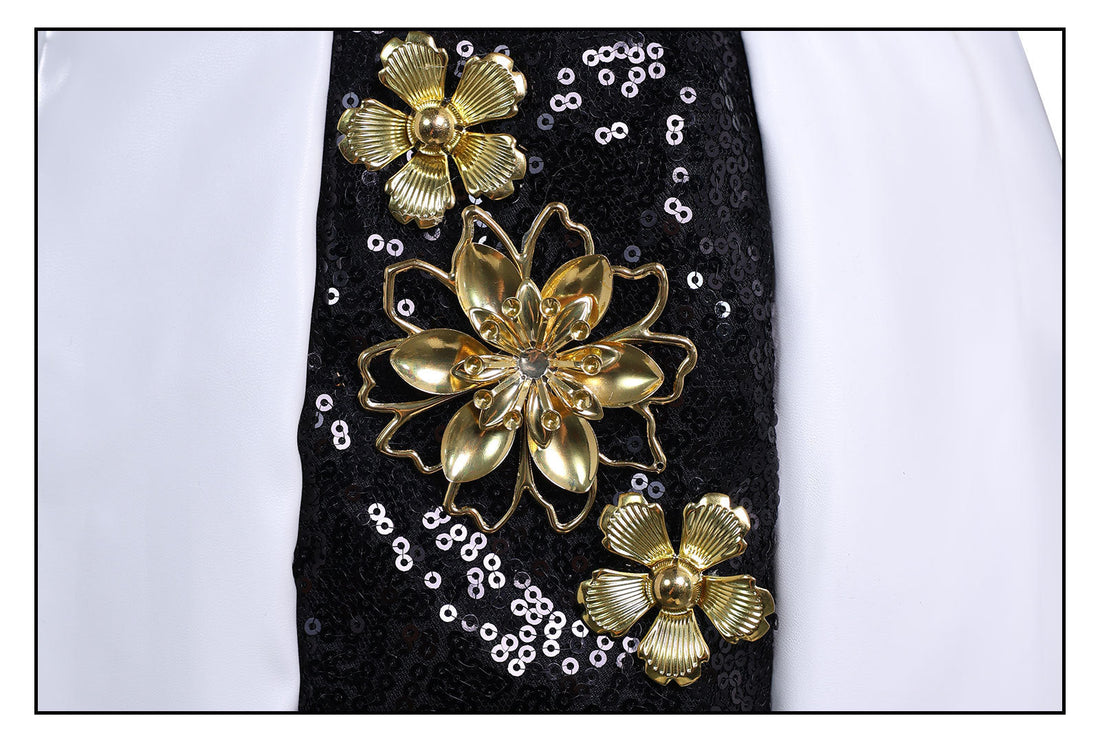 KPop Demon Hunters Rumi Black Gold Outfit Adult Kids Cosplay Costumes