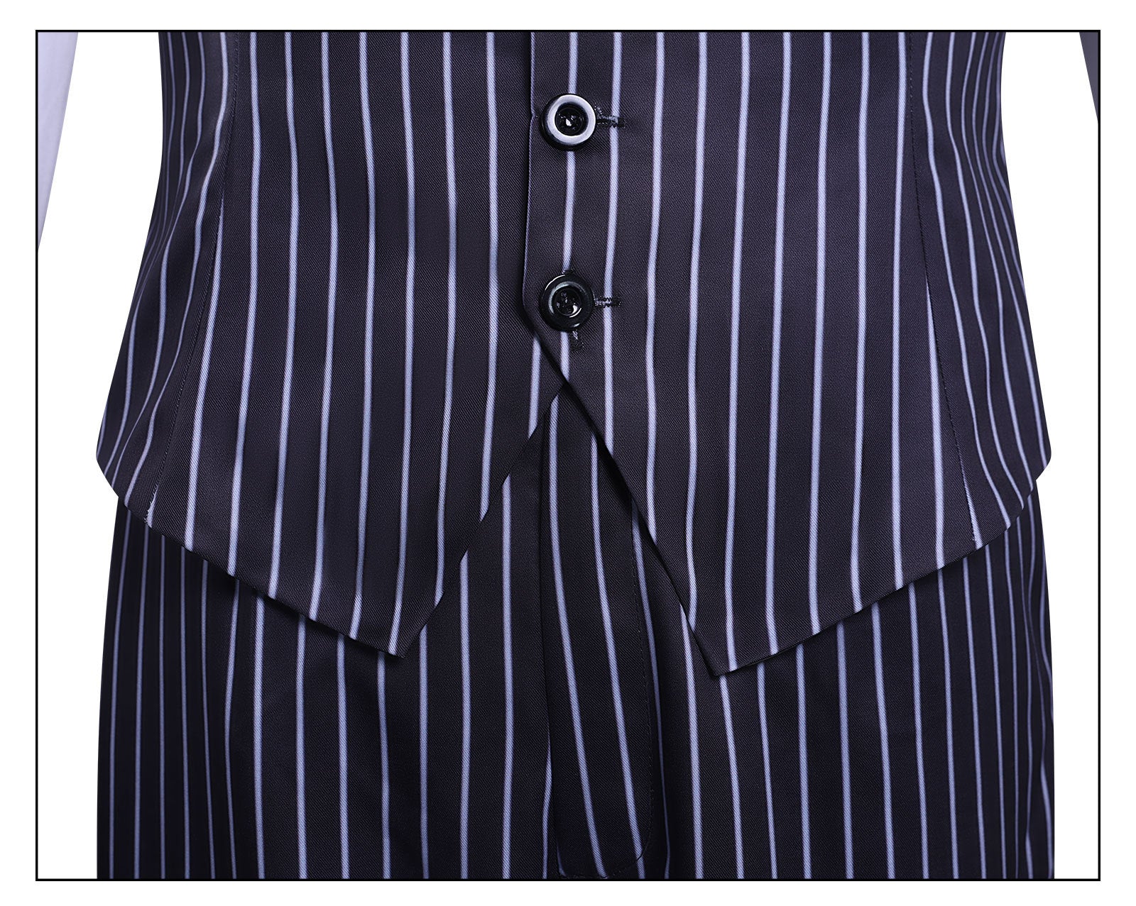 Wednesday 2 Gomez Addams Striped Suit Male Cosplay Costumes