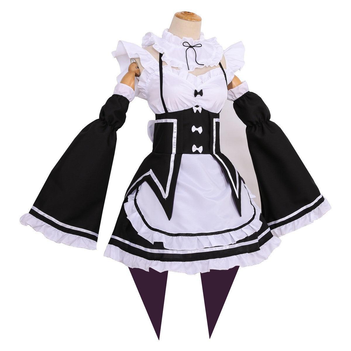 Starting Life in Another World Ram Rem Maid Outfit Cosplay Costume