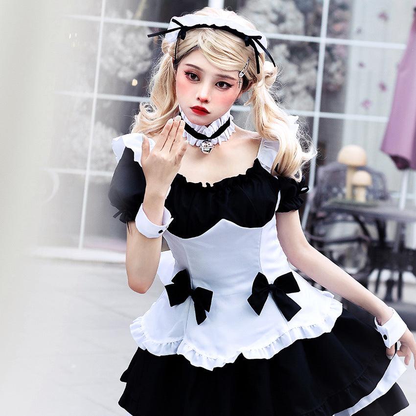 Miracle Nikki Black White Maid Outfit Dress Game Cosplay Costume