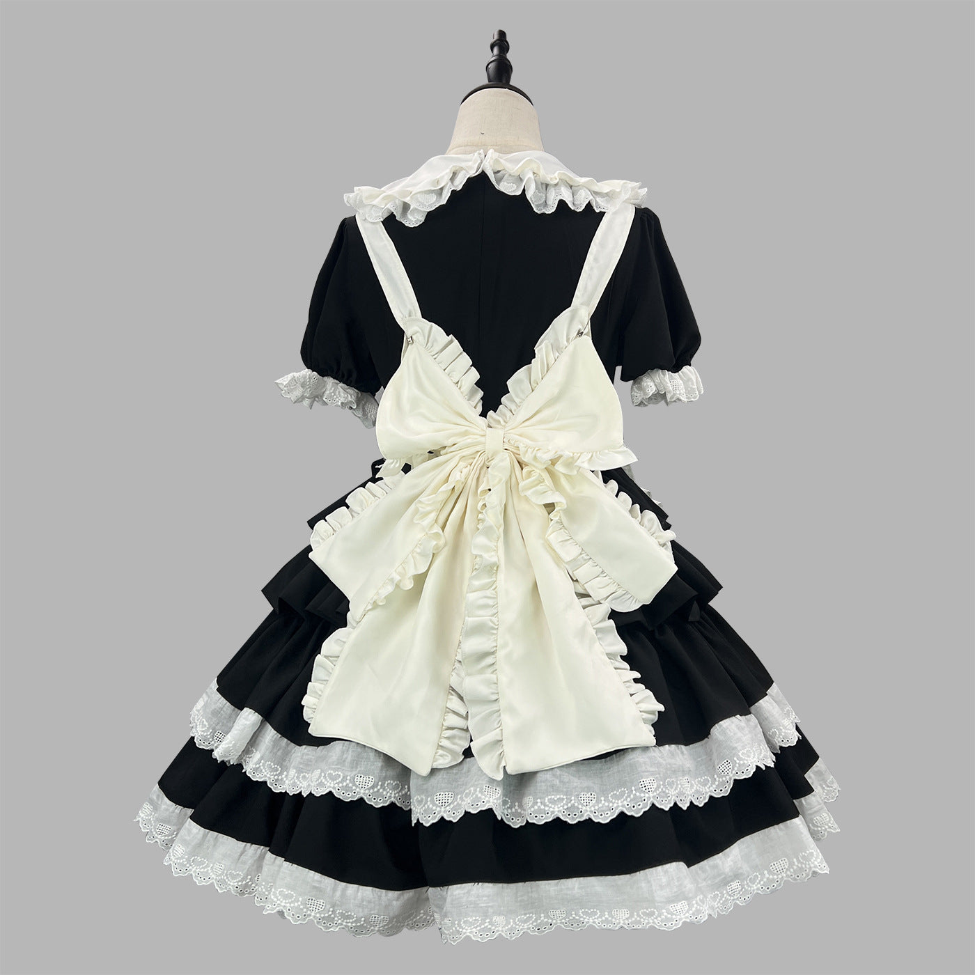 Sweet Princess Bow Maid Outfit Plus Lolita Dress Cosplay Costume