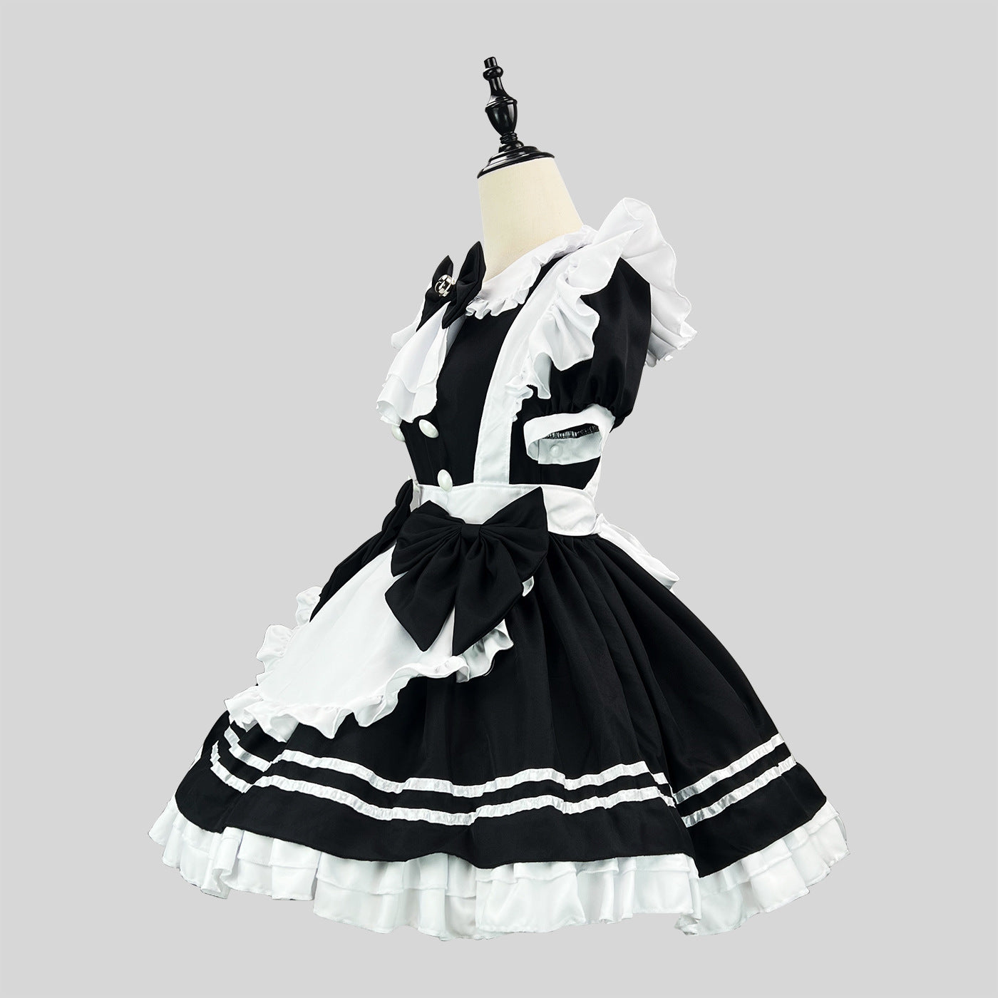 Black White Little Devil Maid Outfit Lolita Plus Cosplay Costume