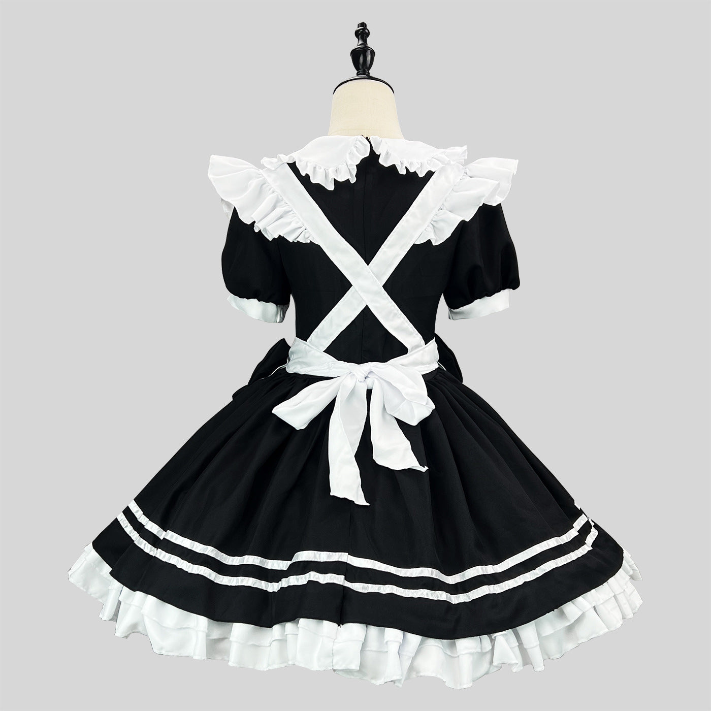 Black White Little Devil Maid Outfit Lolita Plus Cosplay Costume