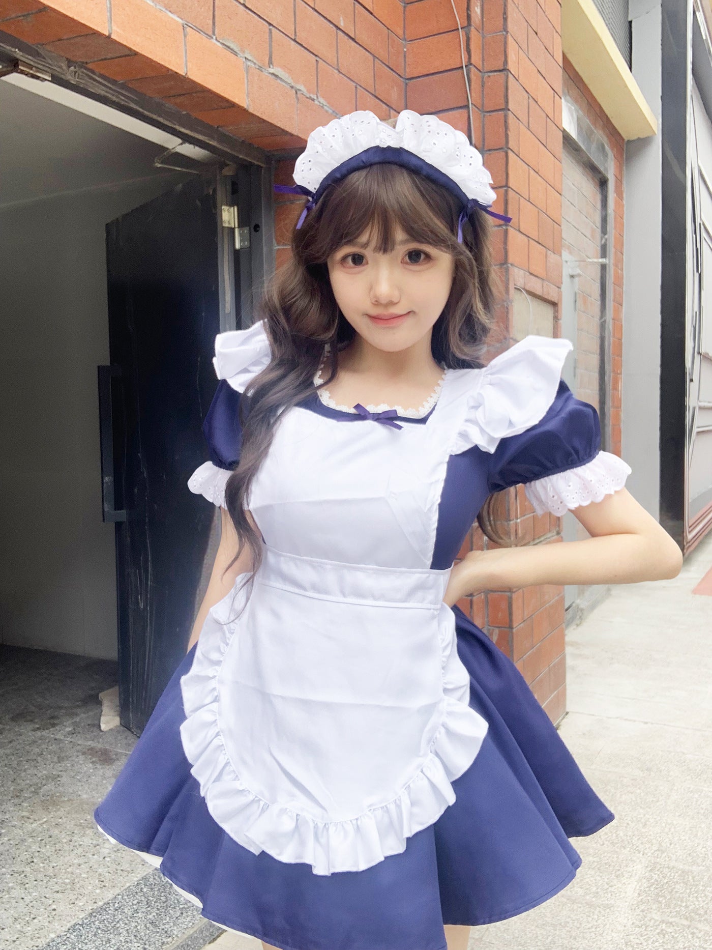 Alice Classic Angel Lolita Dress Maid Outfit Cosplay Costume