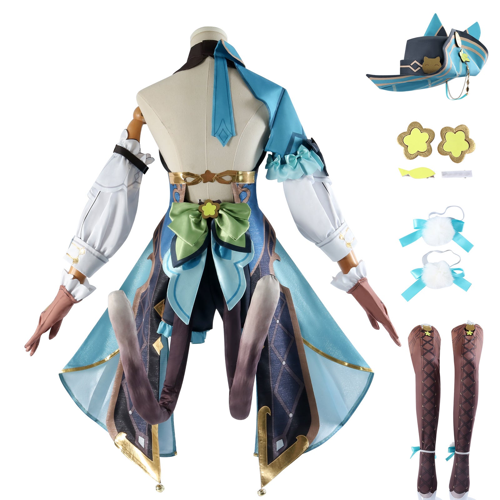 Genshin Impact Kirara Phantom Ranger Fullset Cosplay Costumes