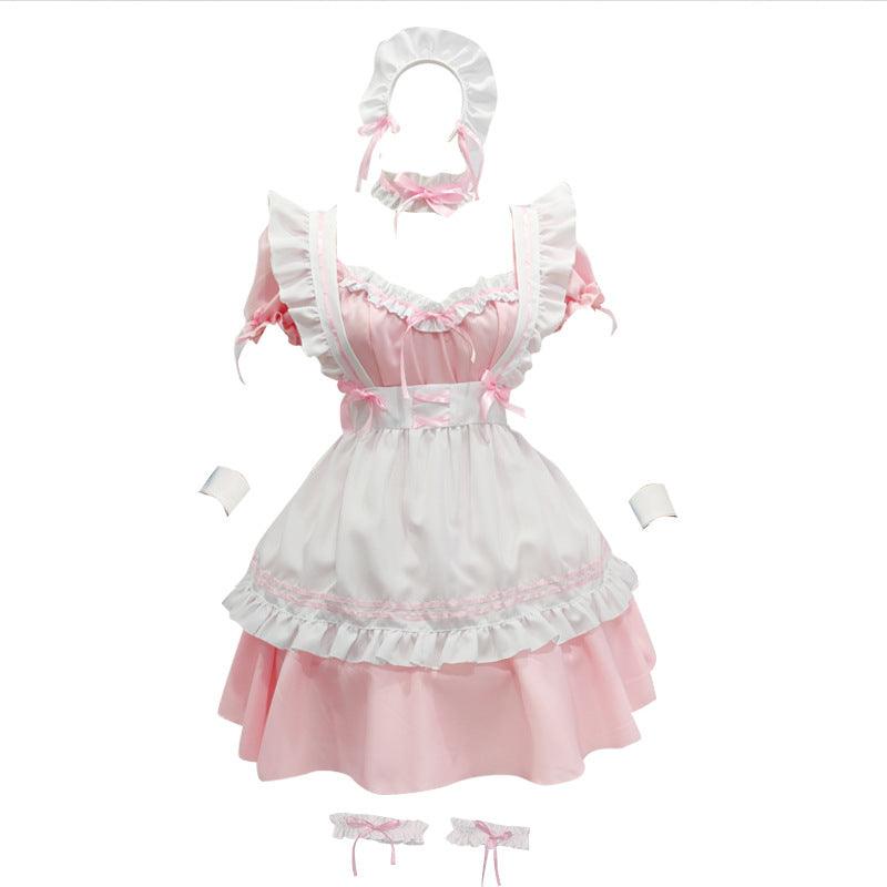 Miracle Nikki Pink Maid Outfit Fancy Dress Anime Cosplay Costume