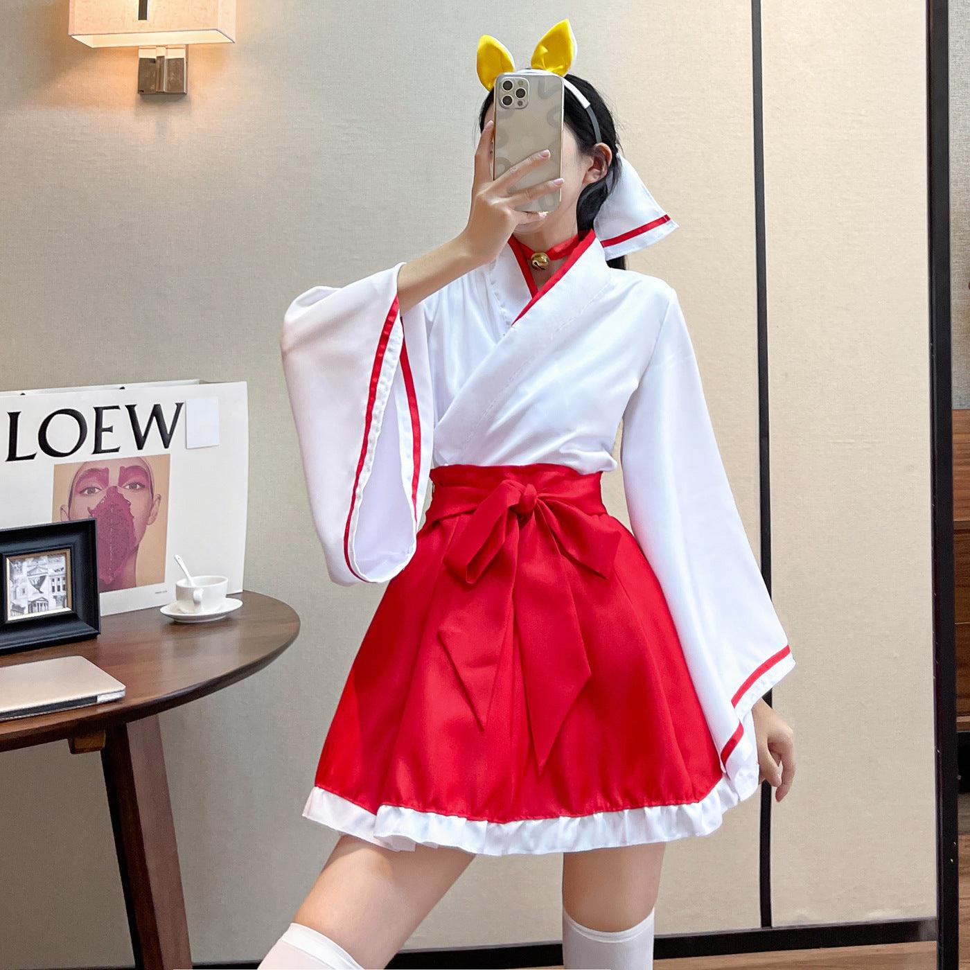 Inu Boku Secret Service Shirakiin Ririchiyo Kimono Maid Outfit Costume