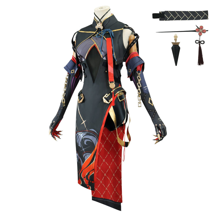 Wuthering Waves Judge of Huanglong Yinlin Cheongsam Cosplay Costumes