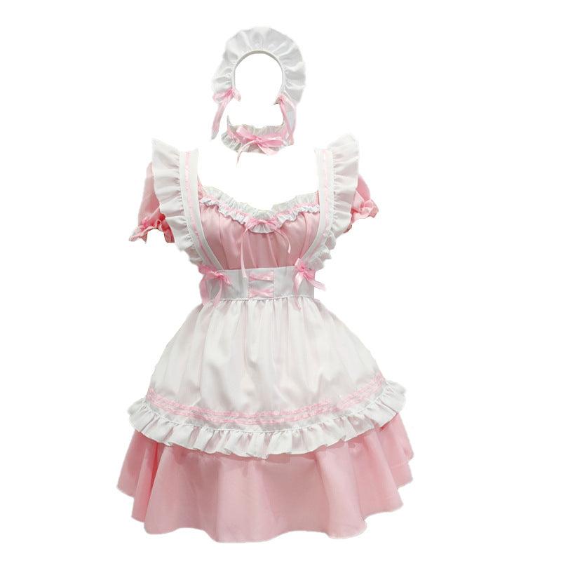 Miracle Nikki Pink Maid Outfit Fancy Dress Anime Cosplay Costume