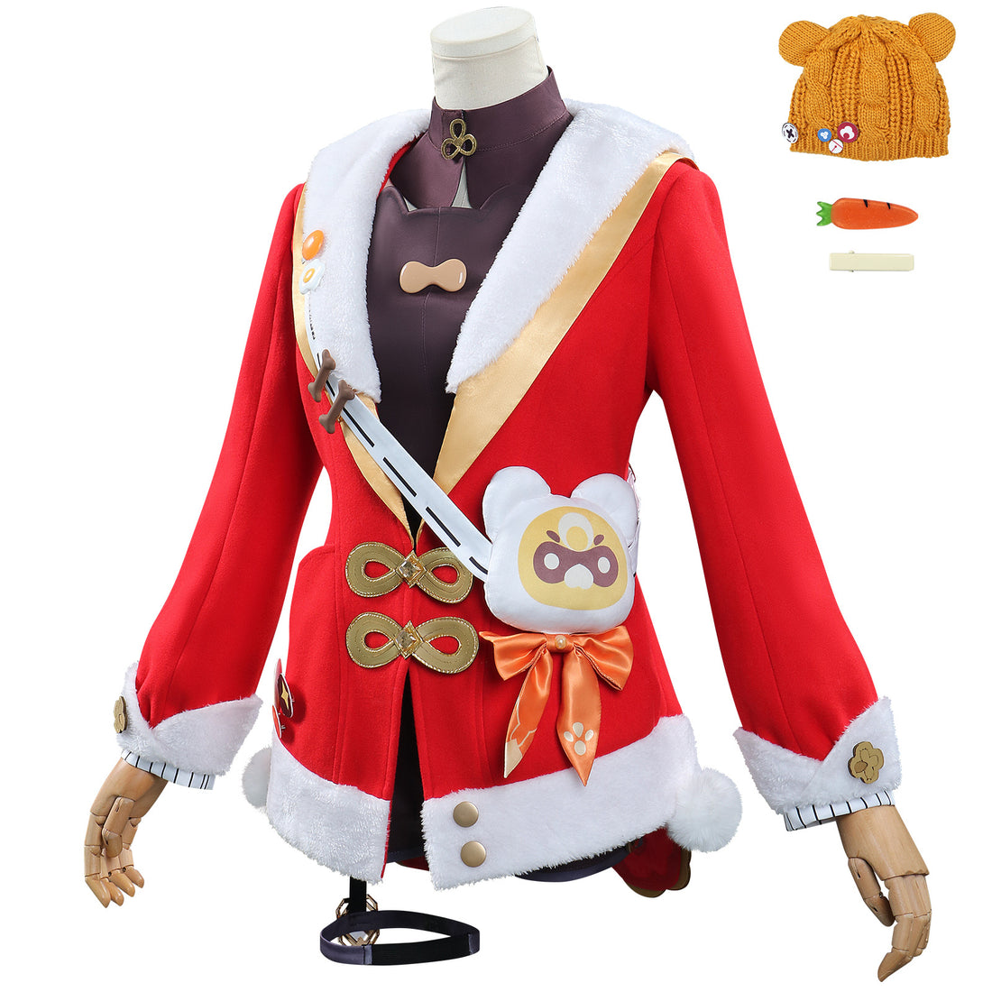 Genshin Impact Lantern Rite Xiangling Christmas Cosplay Costumes