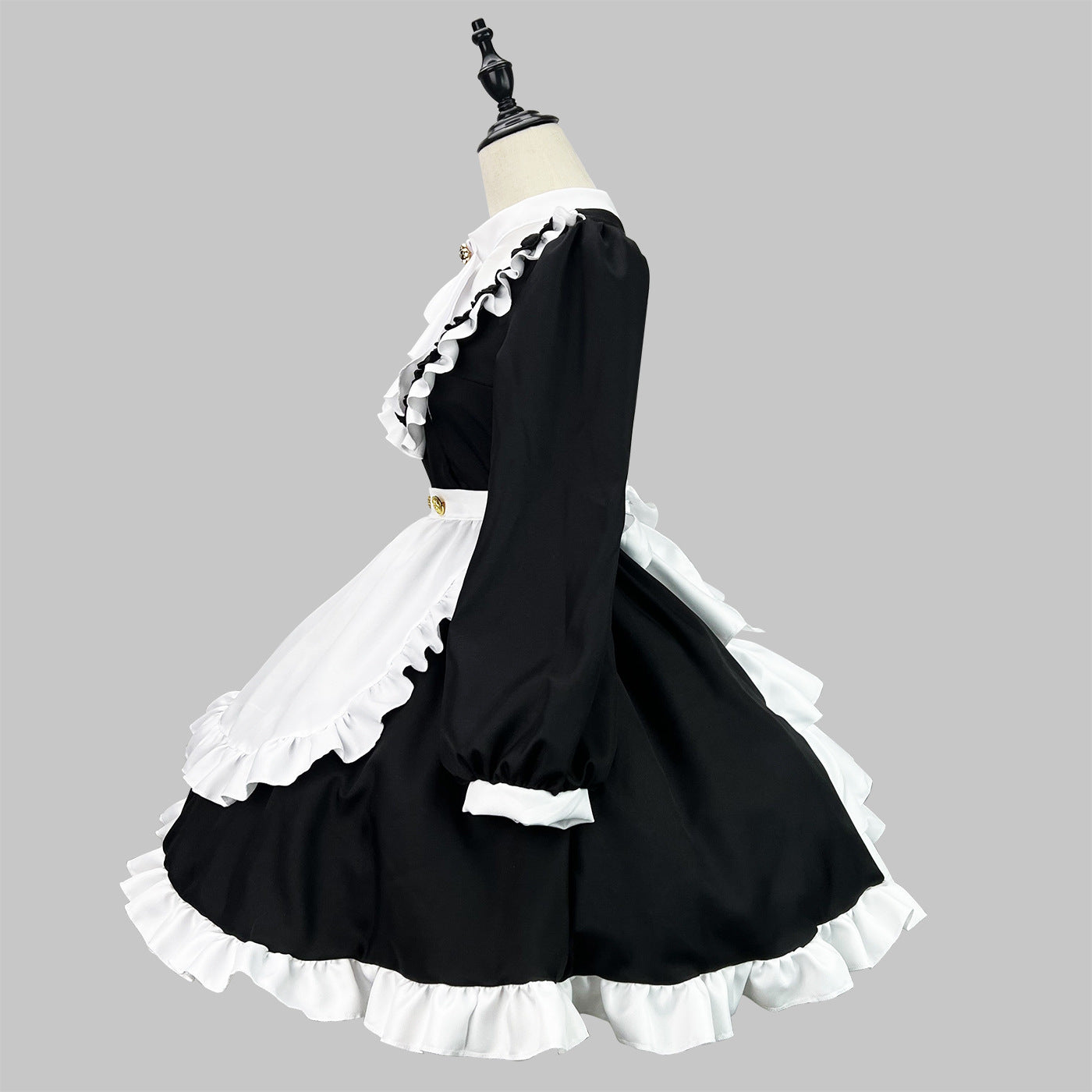 Luxury British Long Sleeves Maid Outfit Plus Cosplay Costume