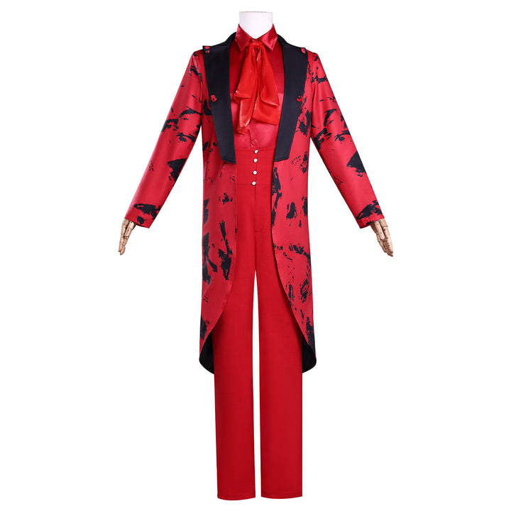 Wednesday 2 Addams Isaac Male Red Night Dress Cosplay Costumes